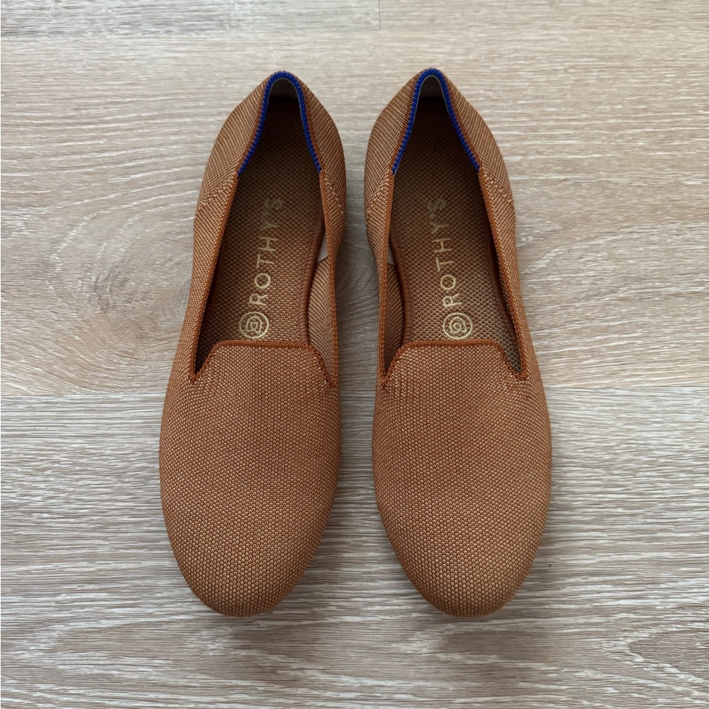 Rothy's The Loafer Women’s US 10 Fawn Knit Fabric Slip On Casual Flats.